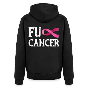 Cadeau de survivante du cancer - Veste à capuche bio Premium Unisexe - noir - Dos - Nico (187cm)