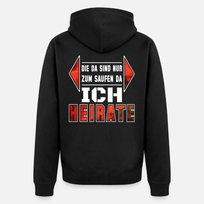 JGA Buvant côté centre - Veste à capuche bio Premium Unisexe - noir
