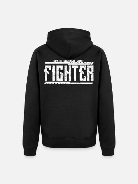 Mixed Martial Arts "Fighter" - Unisex Premium Organic Zip Hoodie - black