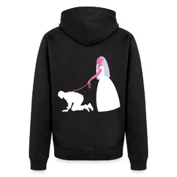 poule - Veste à capuche bio Premium Unisexe - noir - Dos - Nico (187cm)