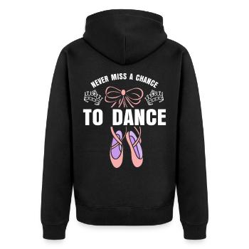 Cadeau de danse de ballet - Veste à capuche bio Premium Unisexe - noir - Dos - Nico (187cm)
