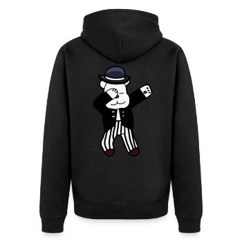 Dubstep Teddy Bear Enfants Enfant Toddler Bébé - Veste à capuche bio Premium Unisexe - noir - Dos - Nico (187cm)