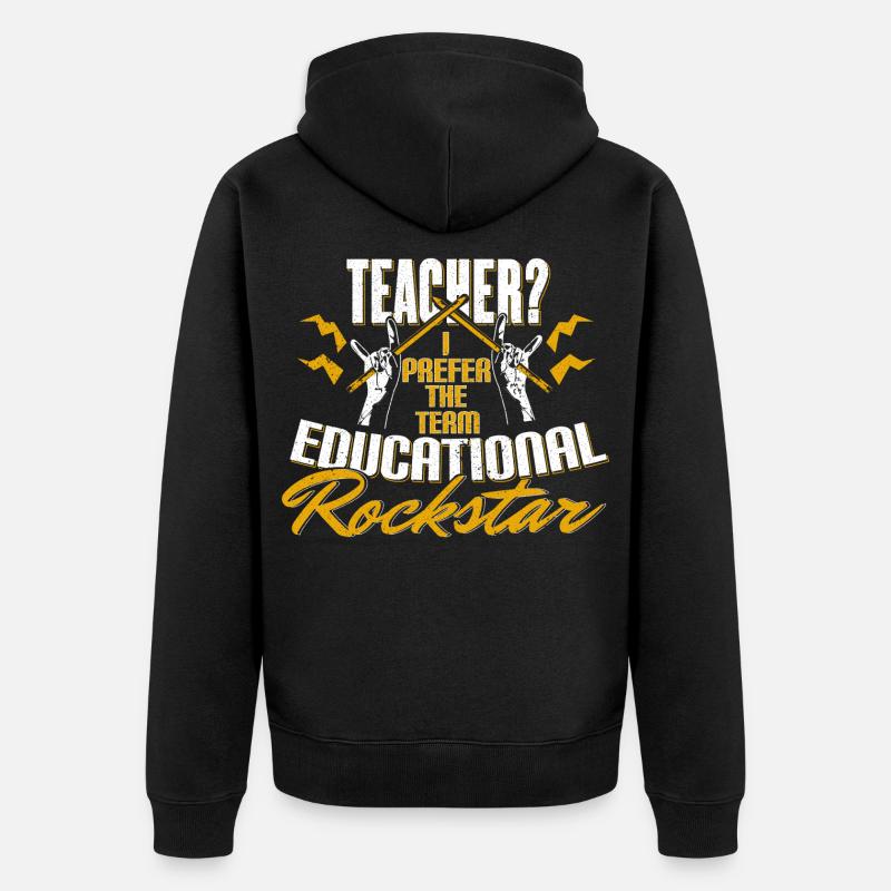Professeur enseignant - Veste à capuche bio Premium Unisexe - noir