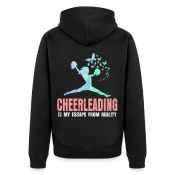 cheerleading - Veste à capuche bio Premium Unisexe - noir - Dos - Nico (187cm)