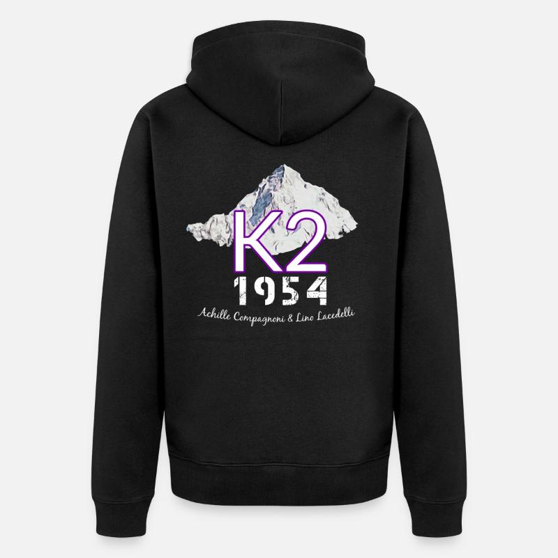 K2 - Veste à capuche bio Premium Unisexe - noir