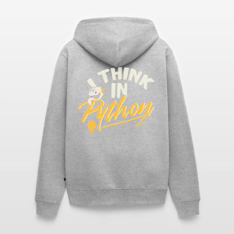 Python Programmierer Unisex Premium Organic Zip Hoodie