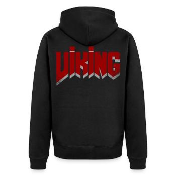 viking - Veste à capuche bio Premium Unisexe - noir - Dos - Nico (187cm)
