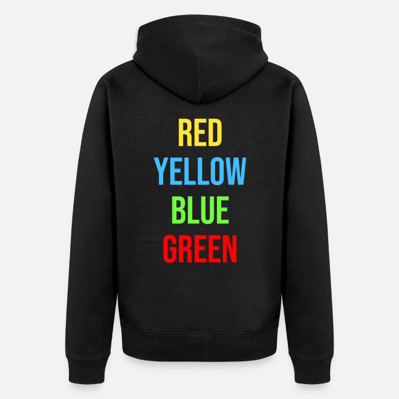 Psychologie Stroop Effect Gift Idea - Veste à capuche bio Premium Unisexe - noir