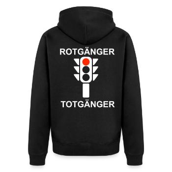 T-shirt Rotger Totger - Veste à capuche bio Premium Unisexe - noir - Dos - Nico (187cm)
