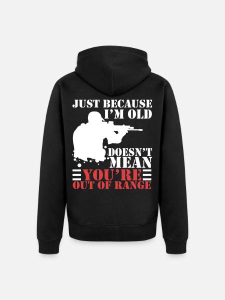 Sniper Sniper Veteran Gift Idea - Unisex Premium Organic Zip Hoodie - black