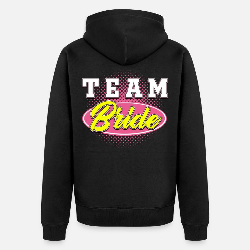 BACHELOR Team Bride - Veste à capuche bio Premium Unisexe - noir