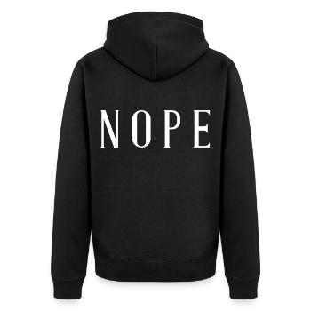 Non - Veste à capuche bio Premium Unisexe - noir - Dos - Nico (187cm)