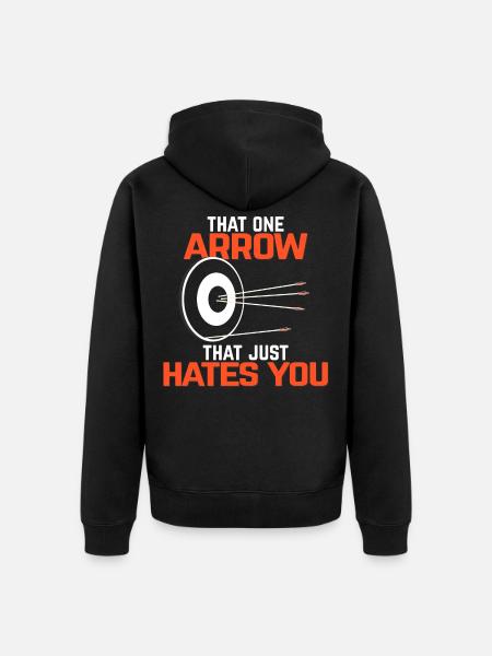 arc - Unisex Premium Organic Zip Hoodie - black