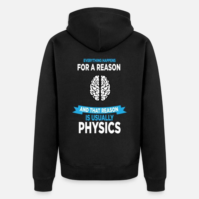 Science physique Science Science cadeau - Veste à capuche bio Premium Unisexe - noir