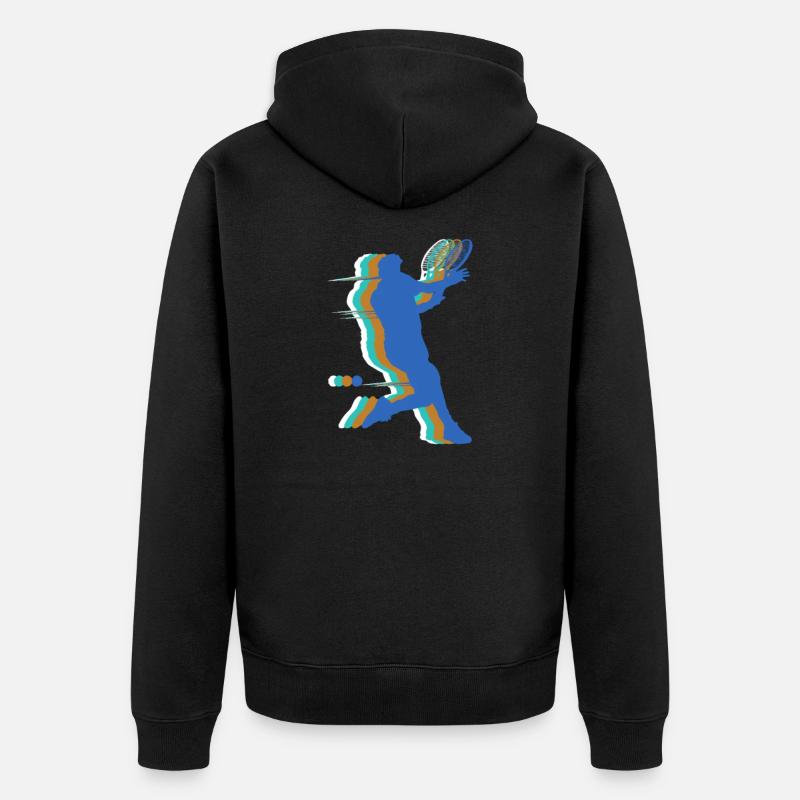 Tennis - Veste à capuche bio Premium Unisexe - noir