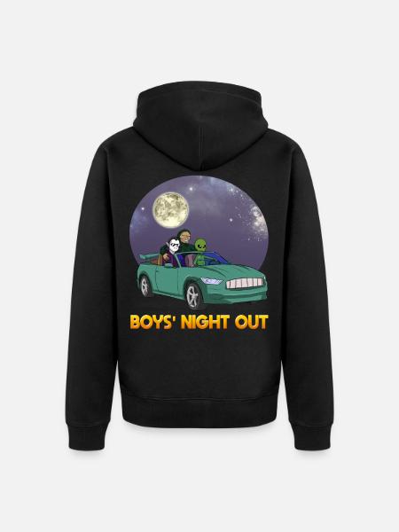 Männerabend JGA Junggesellen Junggesellenabeschied - Unisex Premium Bio Zip Hoodie - Schwarz