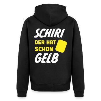 Kreisliga Football Coach Gift Sayings - Unisex Premium Organic Zip Hoodie - black - Back - Nico (187cm)