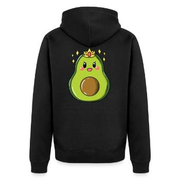 Reine d'avocat Guacamole Guac Vegan - Veste à capuche bio Premium Unisexe - noir - Dos - Nico (187cm)
