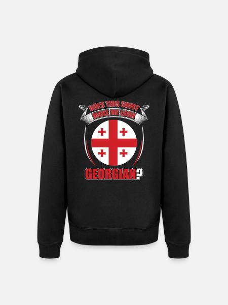 Georgia - Unisex Premium Organic Zip Hoodie - black