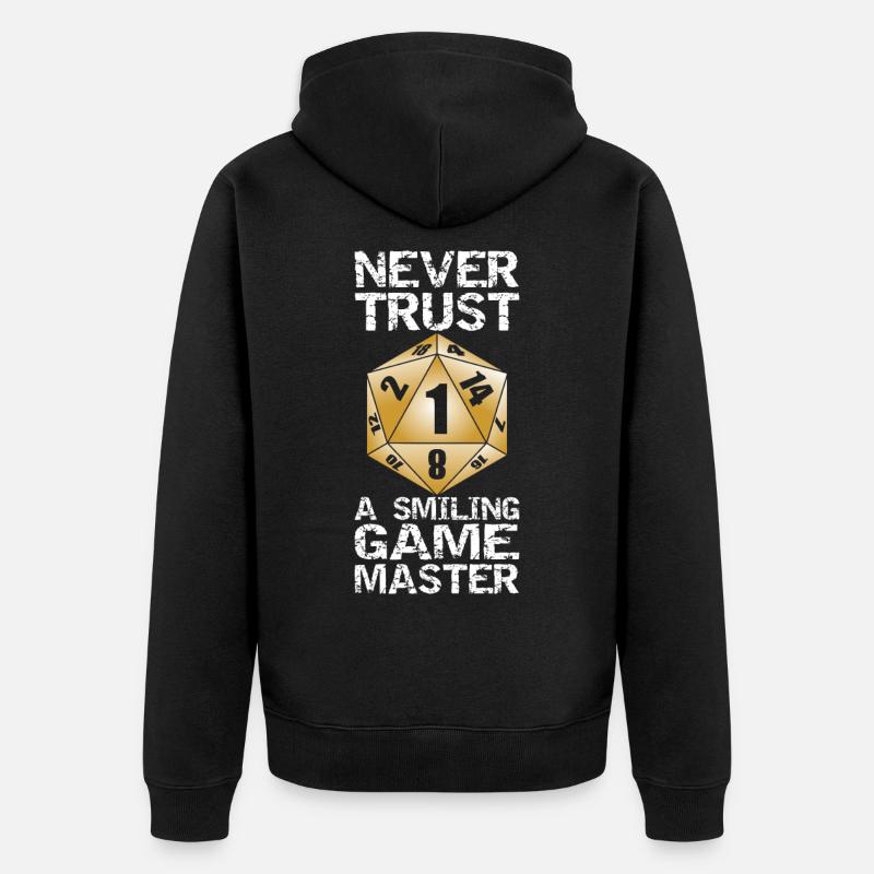 Jeu Master Dice RPG Dungeon Games Jeu de dés - Veste à capuche bio Premium Unisexe - noir