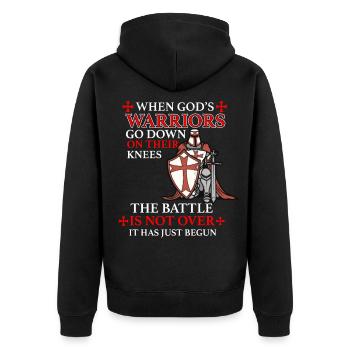Le christianisme cadeau - Veste à capuche bio Premium Unisexe - noir - Dos - Nico (187cm)