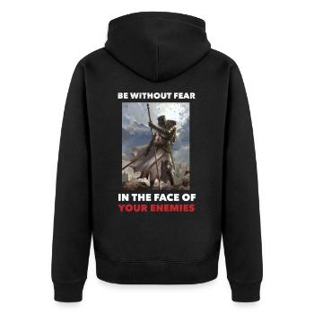 Le christianisme cadeau - Veste à capuche bio Premium Unisexe - noir - Dos - Nico (187cm)