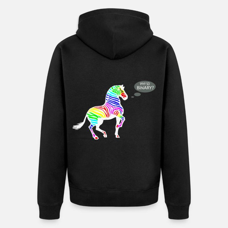 Cadeau Gay Pride - Veste à capuche bio Premium Unisexe - noir