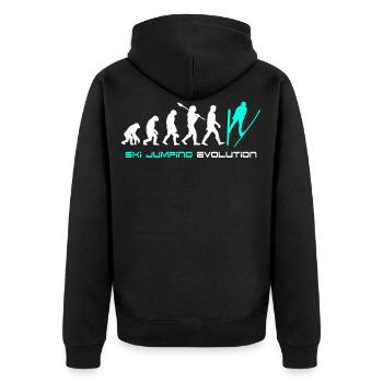 Saut à ski Evolution - Veste à capuche bio Premium Unisexe - noir - Dos - Nico (187cm)