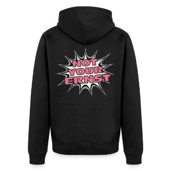Pas votre professeur d'anglais Ernst Denglisch Gift - Veste à capuche bio Premium Unisexe - noir - Dos - Nico (187cm)