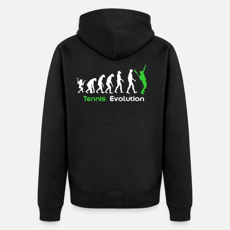 Tennis Evolution - Veste à capuche bio Premium Unisexe - noir