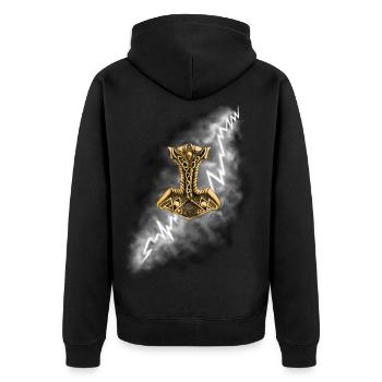 Le marteau de Thor - Veste à capuche bio Premium Unisexe - noir - Dos - Nico (187cm)