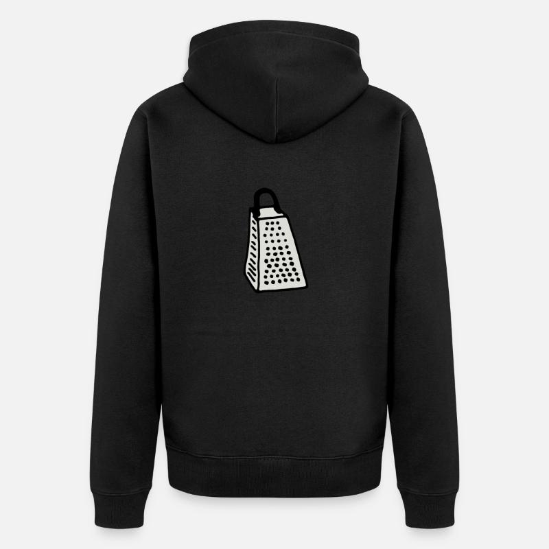 Râpe de cuisine - Veste à capuche bio Premium Unisexe - noir