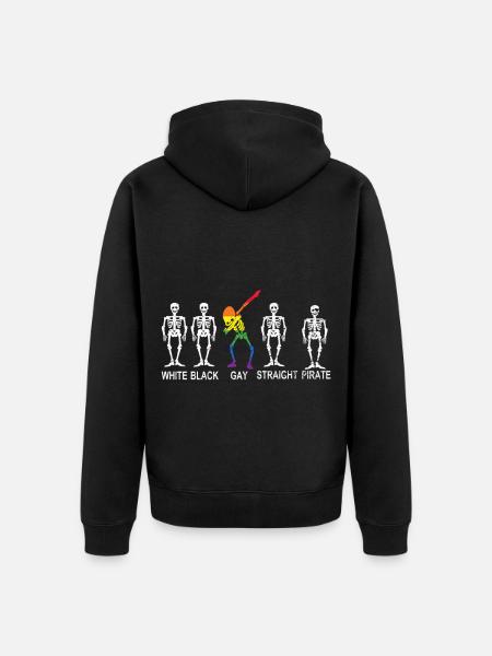 Gay Pride Gift - Premium økologisk unisex-hættejakke - sort