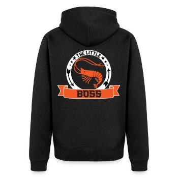 Shrimp Garnele Fasching Fastnacht Kostüm Geschenk - Unisex Premium Bio Zip Hoodie - Schwarz - Hinten - Nico (187cm)