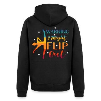 Gymnastique gymnastique artistique - Veste à capuche bio Premium Unisexe - noir - Dos - Nico (187cm)