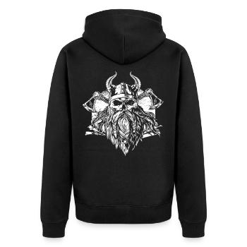 viking - Veste à capuche bio Premium Unisexe - noir - Dos - Nico (187cm)