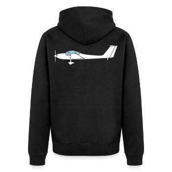 Grob109 Motorglider TMG planeur - Veste à capuche bio Premium Unisexe - noir - Dos - Nico (187cm)
