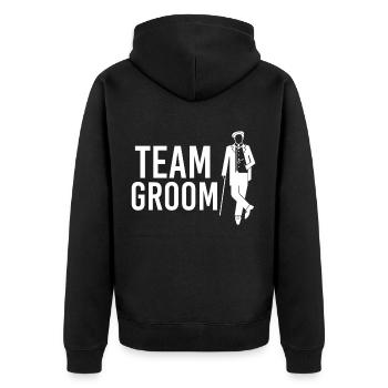Team Groom - Veste à capuche bio Premium Unisexe - noir - Dos - Nico (187cm)