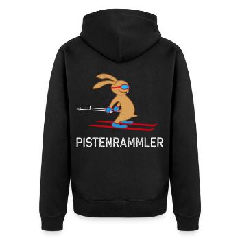 piste Rammler - Veste à capuche bio Premium Unisexe - noir - Dos - Nico (187cm)