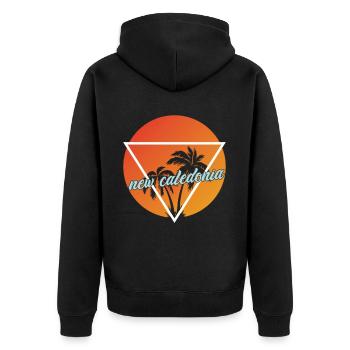 Nouvelle-Calédonie vacances et destination de vacances - Veste à capuche bio Premium Unisexe - noir - Dos - Nico (187cm)