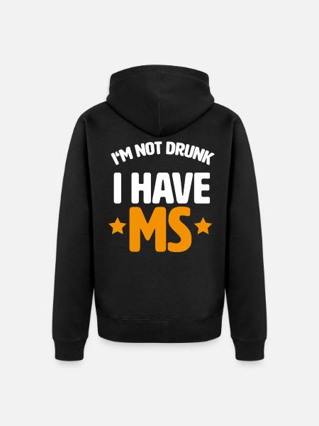Multiple sclerosis awareness - Unisex Premium Organic Zip Hoodie - black