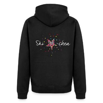 Astérisque de ski - Veste à capuche bio Premium Unisexe - noir - Dos - Nico (187cm)