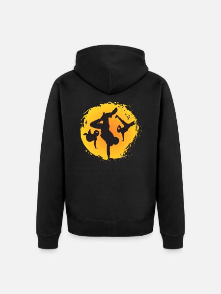 Breakdance. Cool. Sports. - Unisex Premium Organic Zip Hoodie - black