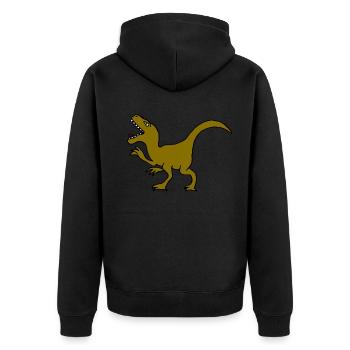 Tyrannosaurus Rex, T-Rex - Veste à capuche bio Premium Unisexe - noir - Dos - Nico (187cm)