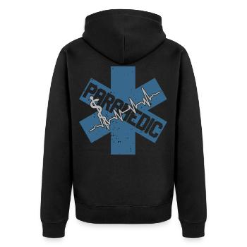 Ambulanciers ambulanciers Services de secours - Veste à capuche bio Premium Unisexe - noir - Dos - Nico (187cm)
