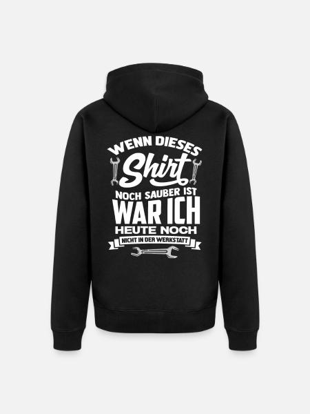 Schrauber Shirt - Unisex Premium Bio Zip Hoodie - Schwarz