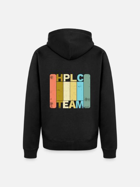 HPLC Chromatography Retro - Unisex Premium Bio Zip Hoodie - Schwarz