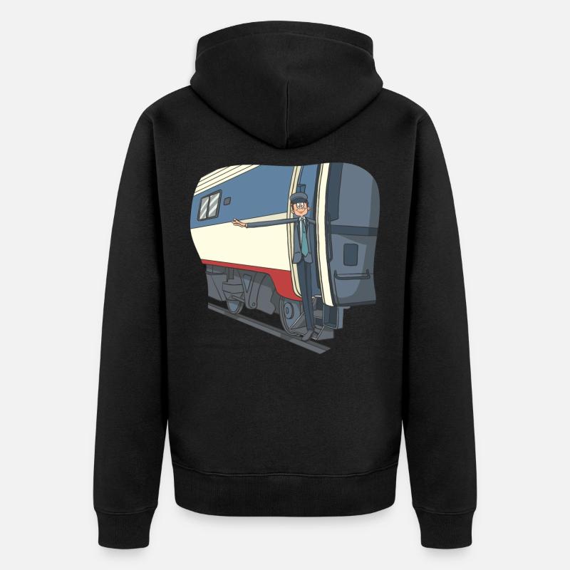Zugführer Lockführer Eisenbahner - Veste à capuche bio Premium Unisexe - noir