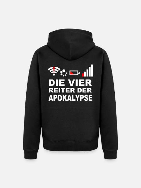 Reiter der APOKALYPSE - Unisex Premium Bio Zip Hoodie - Schwarz
