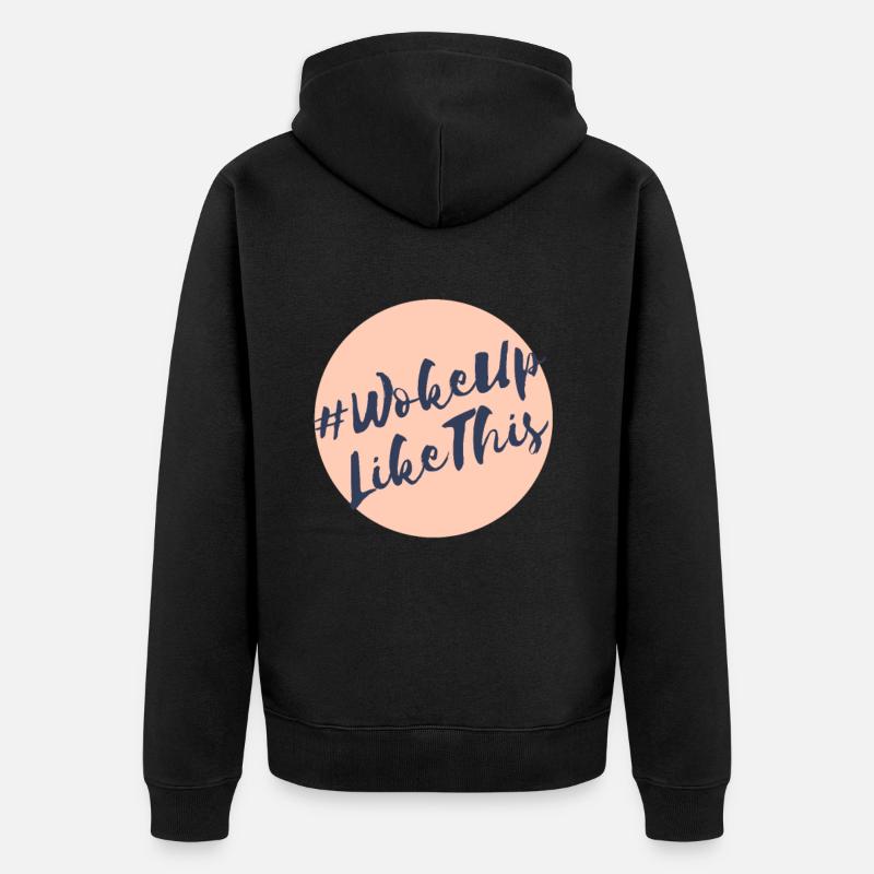# réveil comme celui-ci - Veste à capuche bio Premium Unisexe - noir